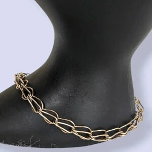 Vintage Vermeil 925 Teardrop Link Bracelet